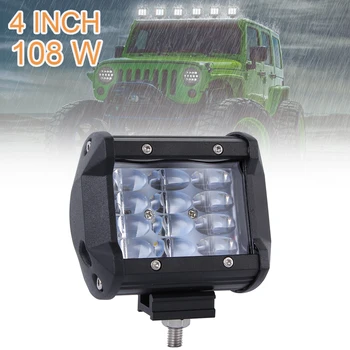 4 Inch 108W 10800LM Quad Row Off Road Combo LED Light Bar Driving Fog Lamps Fit for SUV / ATV / UTV / Truck / Boat / Car
4 Inch 108W 10800LM Quad Row Off Road Combo LED Light Bar Driving Fog Lamps Fit for SUV / ATV / UTV / Truck / Boat / Car
