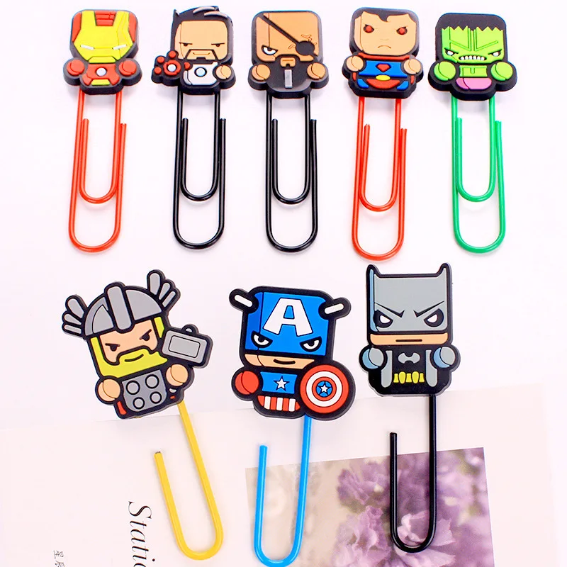 Super American Heroes PVC Food Sealing Clip Memo Clip Paper Clip Desktop Decorative Crafts School Office Supply
Super American Heroes PVC Food Sealing Clip Memo Clip Paper Clip Desktop Decorative Crafts School Office Supply
