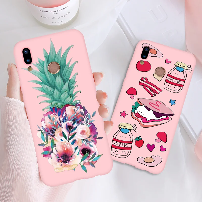 

Strawberry Pineapple Pink Matte Fundas For Huawei Honor 8X View 20 Mate 20 10 P8 P9 P10 P20 P30 Lite Pro Y6 Y9 Y5 Y7 Prime Case