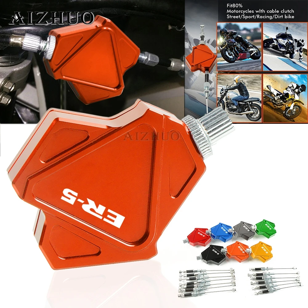 Motorcycle Accessories CNC Aluminum Stunt Clutch Lever Easy Pull Cable System For Kawasaki ER-5 ER 5 ER5 2004 2005
Motorcycle Accessories CNC Aluminum Stunt Clutch Lever Easy Pull Cable System For Kawasaki ER-5 ER 5 ER5 2004 2005