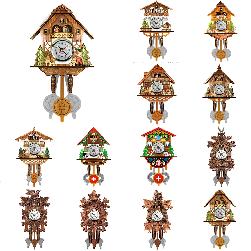 Clocks Swing Alarm Clock Wall Watch Farmhouse Home Decor 1pc Antique Cuckoo Wall Clock Vintage Bird Bell Timer Wooden
Clocks Swing Alarm Clock Wall Watch Farmhouse Home Decor 1pc Antique Cuckoo Wall Clock Vintage Bird Bell Timer Wooden