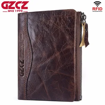 New 100% Genuine Crazy Horse Cowhide Leather Men Wallet RFID Male coin Purse Coin Pocket Photo Card Holder cartera hombre 2019
New 100% Genuine Crazy Horse Cowhide Leather Men Wallet RFID Male coin Purse Coin Pocket Photo Card Holder cartera hombre 2019