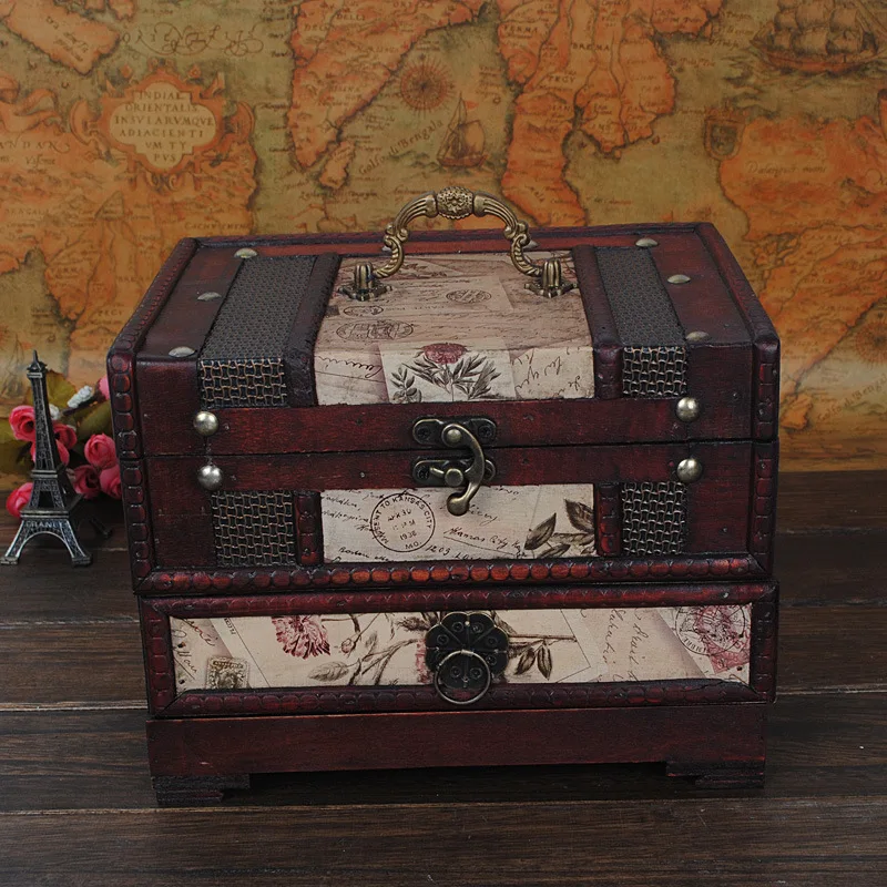 Retro Literary style Square Dimensional Can bepumped drawer With a mirror Stamp pattern mobile Cosmetic case Jewelry Storage Box
Retro Literary style Square Dimensional Can bepumped drawer With a mirror Stamp pattern mobile Cosmetic case Jewelry Storage Box