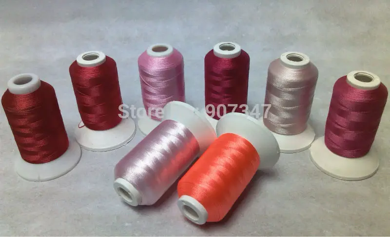 Simthread Pink Series Polyester Machine Embroidery Thread Filament 550 Yards *8 Mini Spools ,120d/2 ,High Strength ,Light Weight
Simthread Pink Series Polyester Machine Embroidery Thread Filament 550 Yards *8 Mini Spools ,120d/2 ,High Strength ,Light Weight