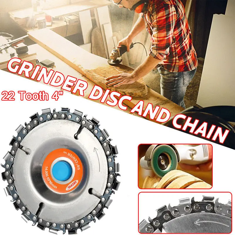 Newest Angle Grinder Saw Blade Disc 22 Tooth 4 inch Cut Grinder Disc and Chain For 100/115 Angle Grinder Arbor Abrasive Tools
Newest Angle Grinder Saw Blade Disc 22 Tooth 4 inch Cut Grinder Disc and Chain For 100/115 Angle Grinder Arbor Abrasive Tools