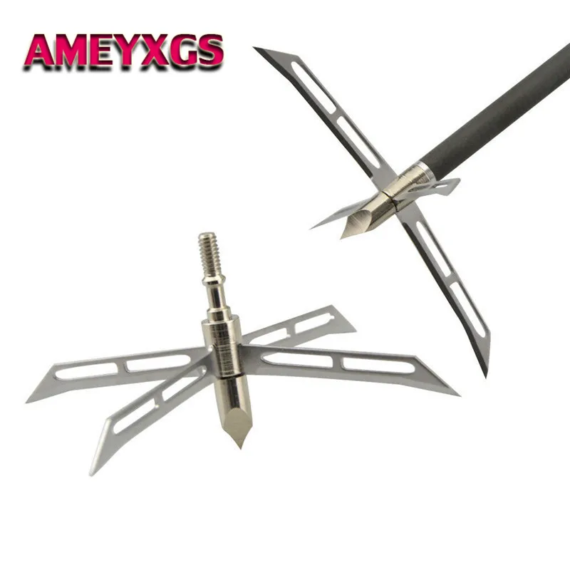 6/12Pcs 186gr Archery Hunting Tips Arrowheads 4 Blade Broadheads Arrow Points Large Cut Bow Arrow Shooting Archery Accessories
6/12Pcs 186gr Archery Hunting Tips Arrowheads 4 Blade Broadheads Arrow Points Large Cut Bow Arrow Shooting Archery Accessories