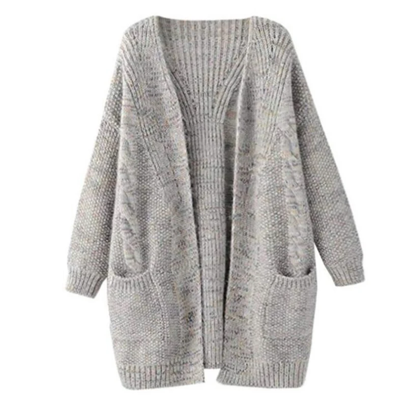 Cardigan Women Long Sleeve New Female Elegant Pocket Knitted Outerwear Sweater High Quality Thick warm Women's knit jacket k16
Cardigan Women Long Sleeve New Female Elegant Pocket Knitted Outerwear Sweater High Quality Thick warm Women's knit jacket k16