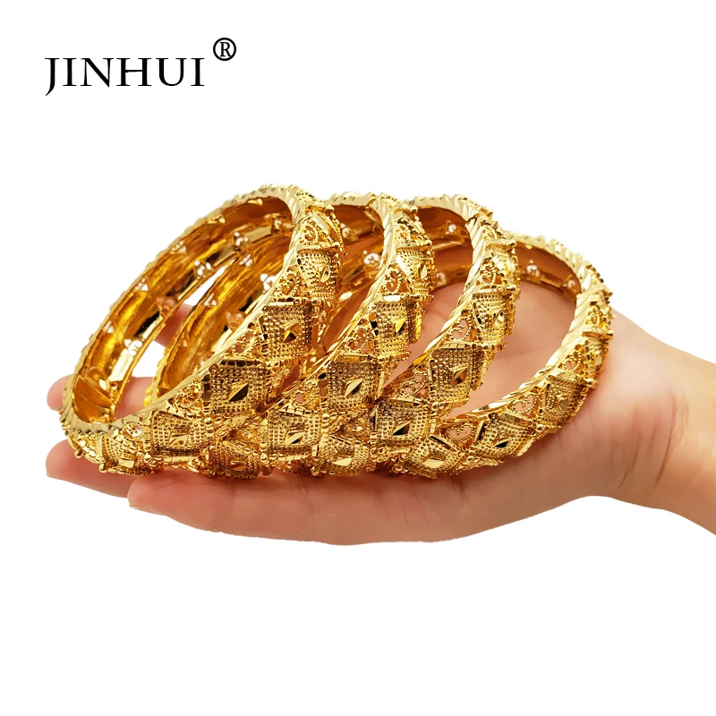 Jin Hui New Fashion lady Luxury Gold Color Jewelry Bangles Ethiopian African Women Dubai Bracelet Party wedding Gifts
Jin Hui New Fashion lady Luxury Gold Color Jewelry Bangles Ethiopian African Women Dubai Bracelet Party wedding Gifts