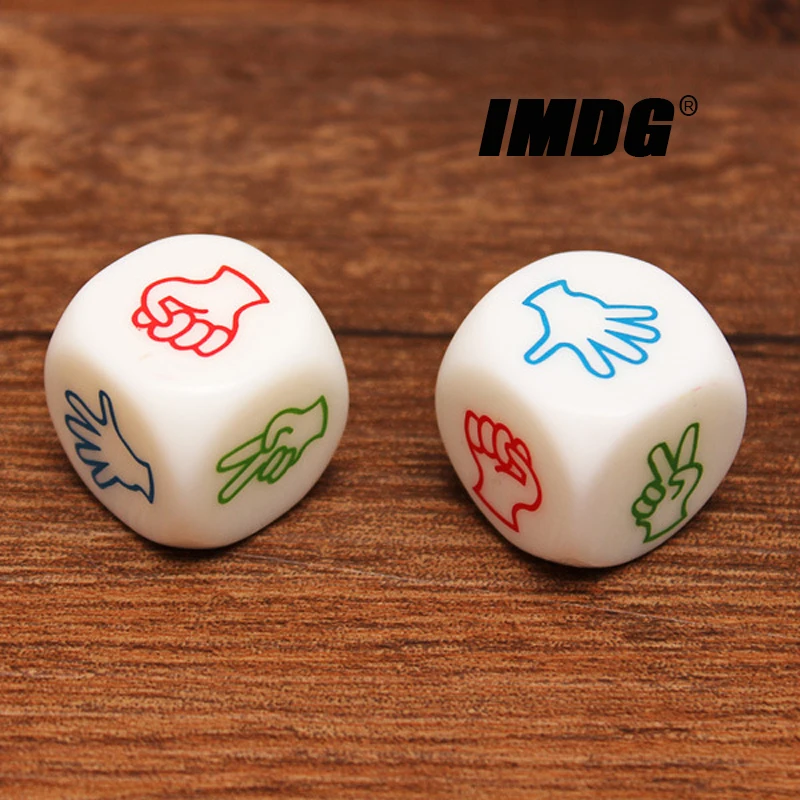 A Pair Acrylic Creative Game Dice 20mm High Quality Boutique Roshambo Rock-Paper-Scissors Dice Round Corner Rock-Scissors-Paper
A Pair Acrylic Creative Game Dice 20mm High Quality Boutique Roshambo Rock-Paper-Scissors Dice Round Corner Rock-Scissors-Paper