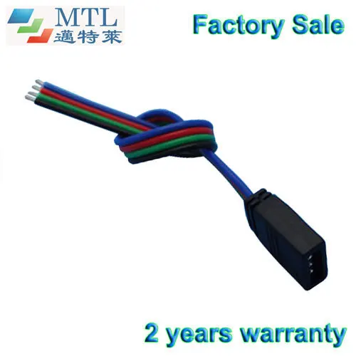 RGB LED strip connector, led strip accessories, 15cm long, 100pcs/lot, 4 pin(2.54mm) header connector female, Factory Wholesale
RGB LED strip connector, led strip accessories, 15cm long, 100pcs/lot, 4 pin(2.54mm) header connector female, Factory Wholesale