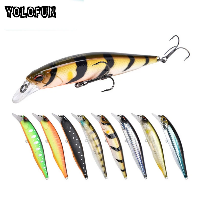 2018 New Minnow Crankbait Hard Bait 14g 10cm Fishing Lure Jerkbait Rattles Inside Diving Depth 0.8-1.2m Bass Pike Bait Lure
2018 New Minnow Crankbait Hard Bait 14g 10cm Fishing Lure Jerkbait Rattles Inside Diving Depth 0.8-1.2m Bass Pike Bait Lure