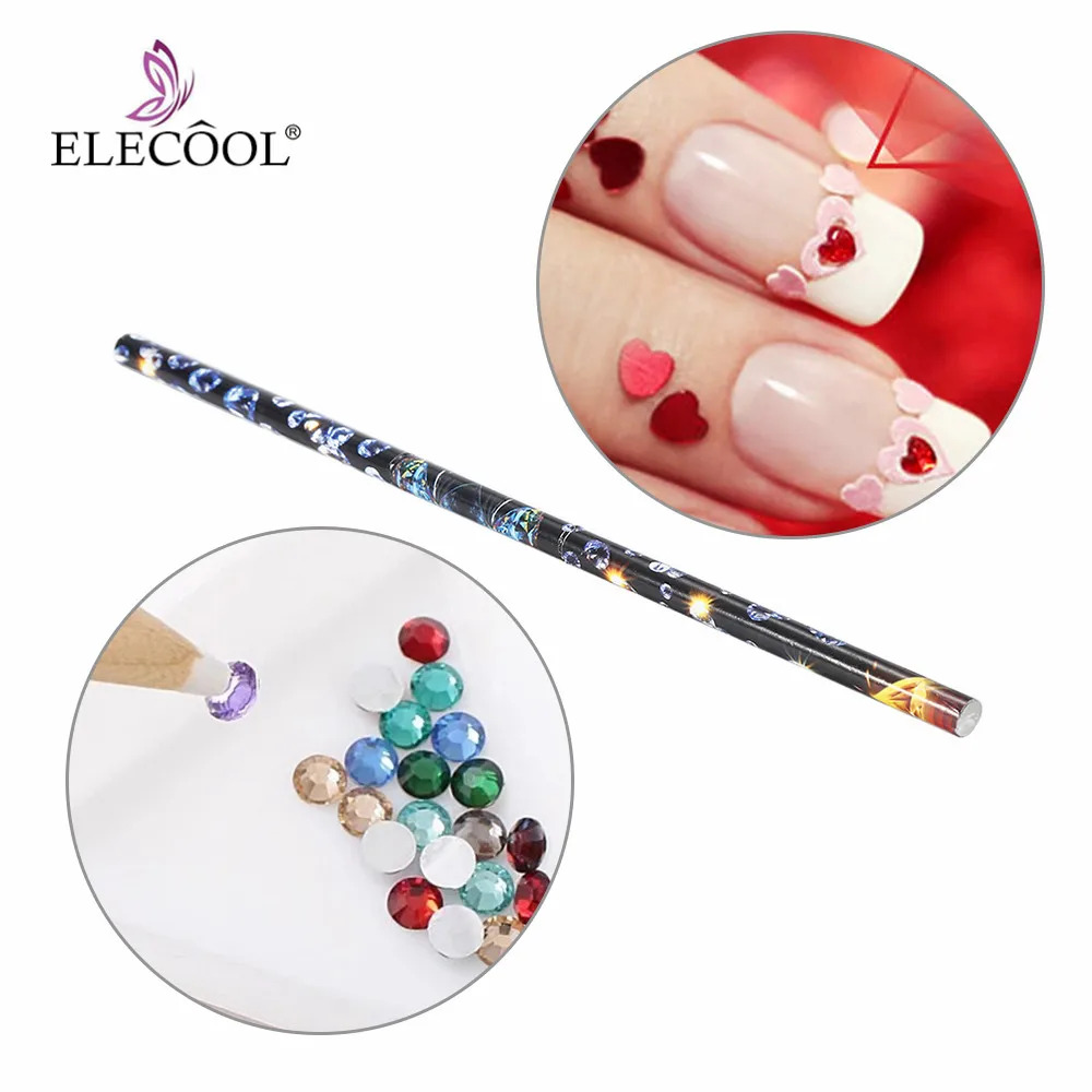 ELECOOL 1Pc Nail Art Rhinestone Picker Pencil Crystal Gems Pick Up Sticky Pen White Core Beauty DIY Nail Art Dotting Pen Tools
ELECOOL 1Pc Nail Art Rhinestone Picker Pencil Crystal Gems Pick Up Sticky Pen White Core Beauty DIY Nail Art Dotting Pen Tools