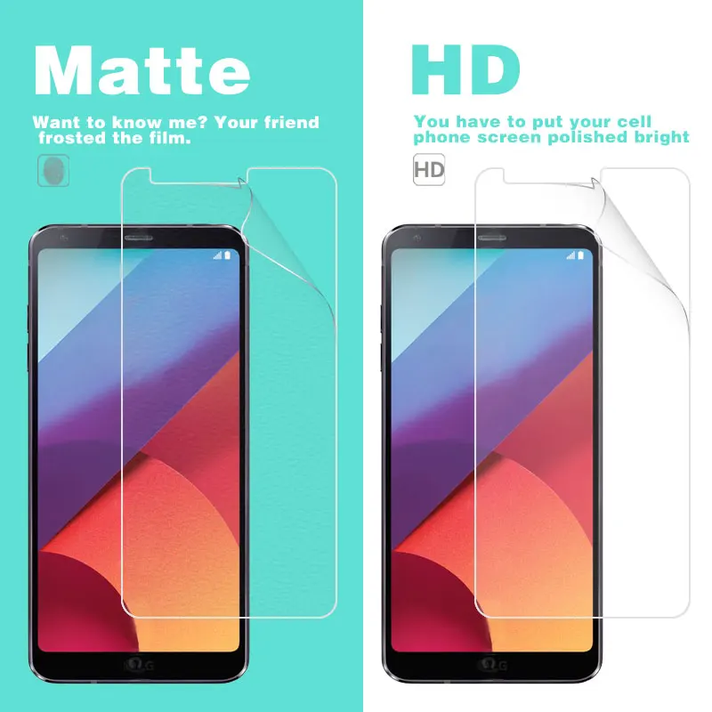 Front LCD HD Clear Glossy Film For LG G6 5.7 in G600K H870 US997 VS988 Anti-Glare Matte Film Screen Protector Film + Cloth
Front LCD HD Clear Glossy Film For LG G6 5.7 in G600K H870 US997 VS988 Anti-Glare Matte Film Screen Protector Film + Cloth