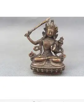 collecting OLD copper decoration bronze Old Tibet Tibetan Bronze Manjushri Manjusri Bodhisattva Buddha Statue Hold Sword
collecting OLD copper decoration bronze Old Tibet Tibetan Bronze Manjushri Manjusri Bodhisattva Buddha Statue Hold Sword