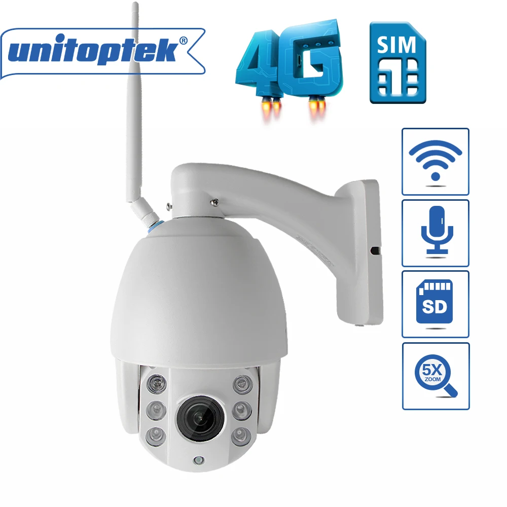 HD 3G 4G SIM Card PTZ Speed Dome IP Camera 960P 1080P Outdoor 5X Optical Zoom SD Card IR 60M Infrared CCTV P2P Camera
HD 3G 4G SIM Card PTZ Speed Dome IP Camera 960P 1080P Outdoor 5X Optical Zoom SD Card IR 60M Infrared CCTV P2P Camera