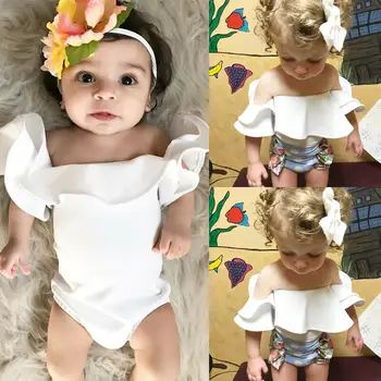 Boutique Newborn Baby Bodysuits Girl Off Shoulder Bodysuits Ruffle Jumpsuit Summer Clothes Outfits Set 0-18M
Boutique Newborn Baby Bodysuits Girl Off Shoulder Bodysuits Ruffle Jumpsuit Summer Clothes Outfits Set 0-18M