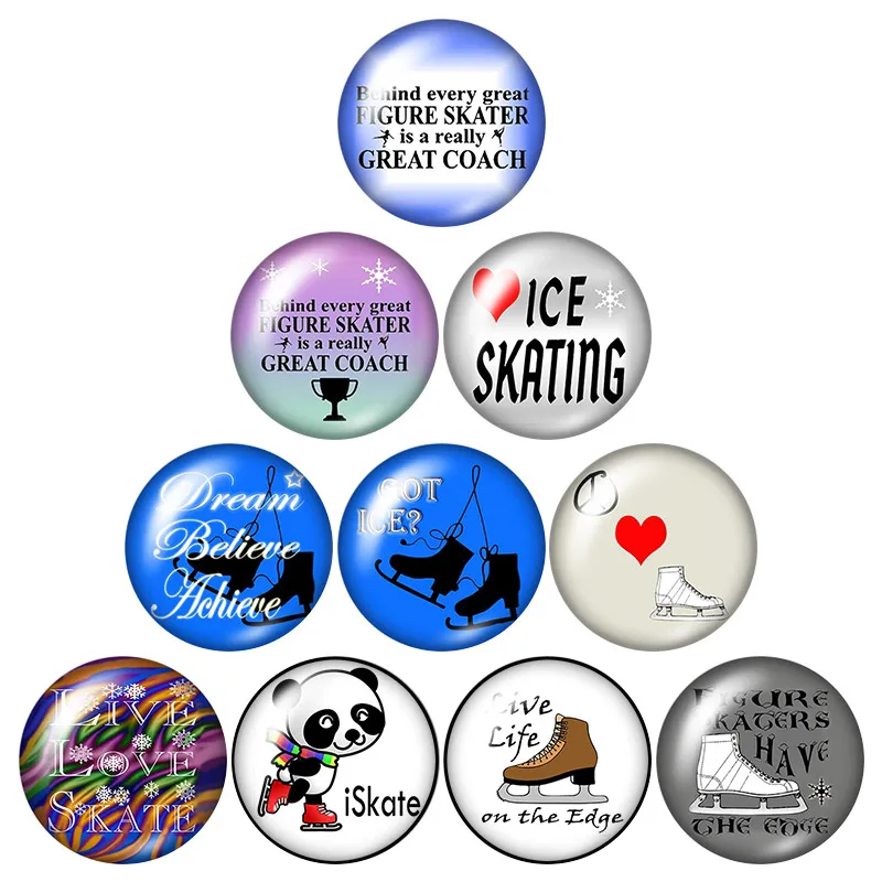 New Love ice skating Sport 10pcs 12mm/18mm/20mm/25mm Round photo glass cabochon demo flat back Making findings ZB0838
New Love ice skating Sport 10pcs 12mm/18mm/20mm/25mm Round photo glass cabochon demo flat back Making findings ZB0838