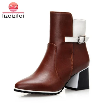 Coolcept Fashion Women High Heels Boots Zipper Warm Fur Shoes Women Winter Ankle Boots Thick Heel Vintage Shoes Size 32-43
Coolcept Fashion Women High Heels Boots Zipper Warm Fur Shoes Women Winter Ankle Boots Thick Heel Vintage Shoes Size 32-43