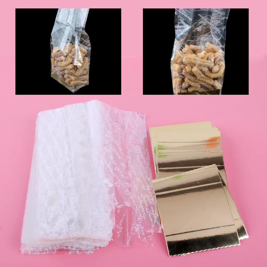 Gold Wedding Xmas Plastic Favor Biscuit Cupcake Party Cello Cellophane Bags with Gusset Food Packaging
Gold Wedding Xmas Plastic Favor Biscuit Cupcake Party Cello Cellophane Bags with Gusset Food Packaging