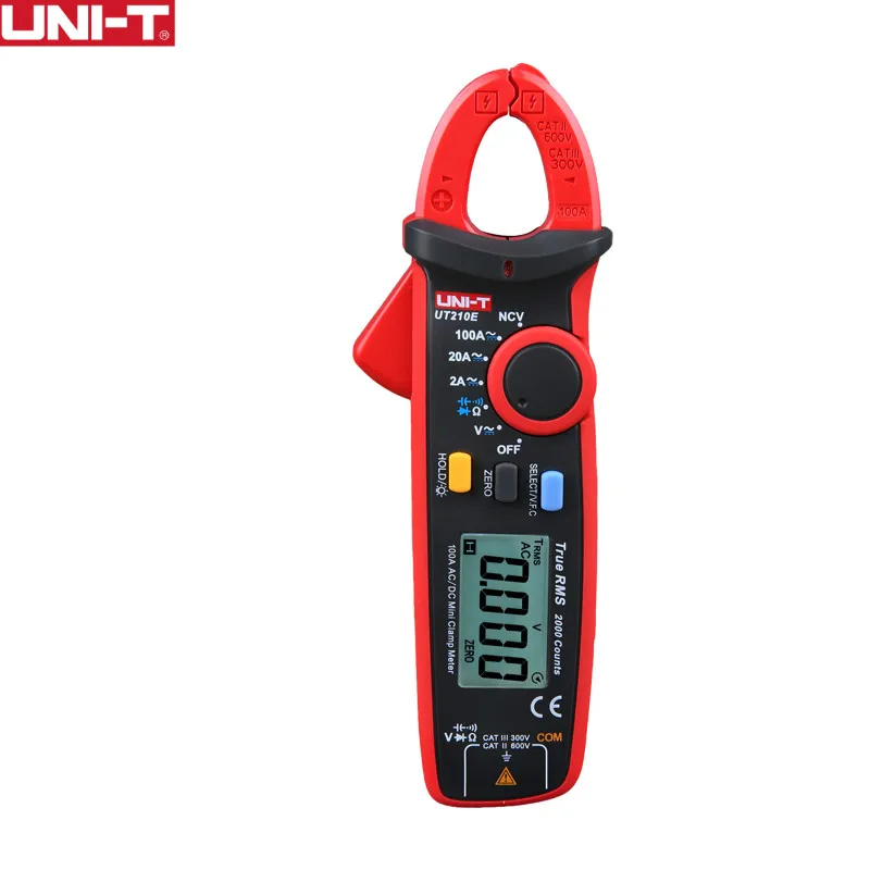 UNI-T UT210E Mini True RMS Digital Clamp Meters AC/DC Current Voltage Auto Range VFC Capacitance Non Contact Multimeter Diode
UNI-T UT210E Mini True RMS Digital Clamp Meters AC/DC Current Voltage Auto Range VFC Capacitance Non Contact Multimeter Diode