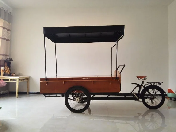 Бесплатная доставка трехколесная тележка для перевозки грузов Мобильная еды