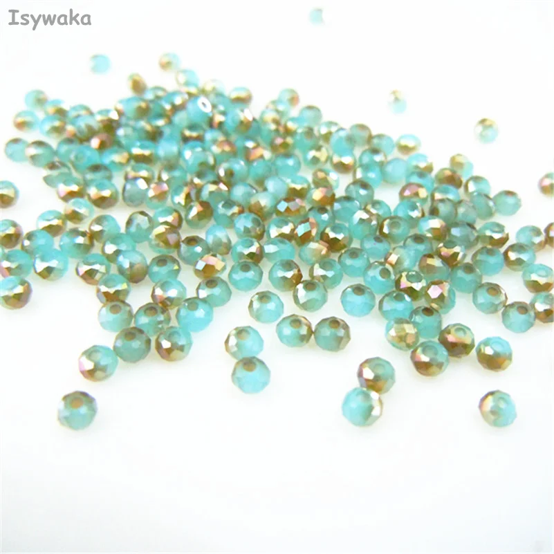 Isywaka Blue Golden Color 1980pcs 2mm Rondelle Austria faceted Crystal Glass Beads Loose Spacer Round Beads for Jewelry Making
Isywaka Blue Golden Color 1980pcs 2mm Rondelle Austria faceted Crystal Glass Beads Loose Spacer Round Beads for Jewelry Making