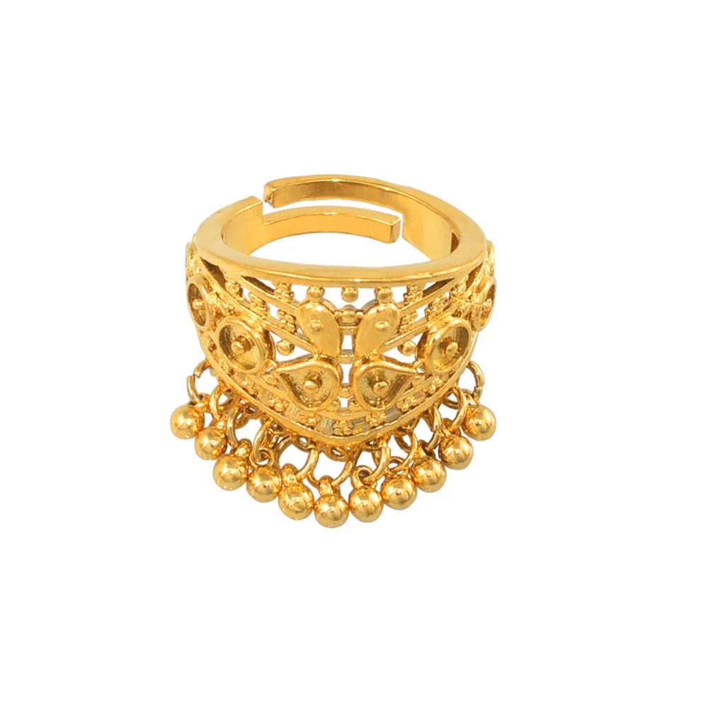 Обручальное кольцо Anniyo Dubai для женщин девушек Рамадан Средний Восток золотой