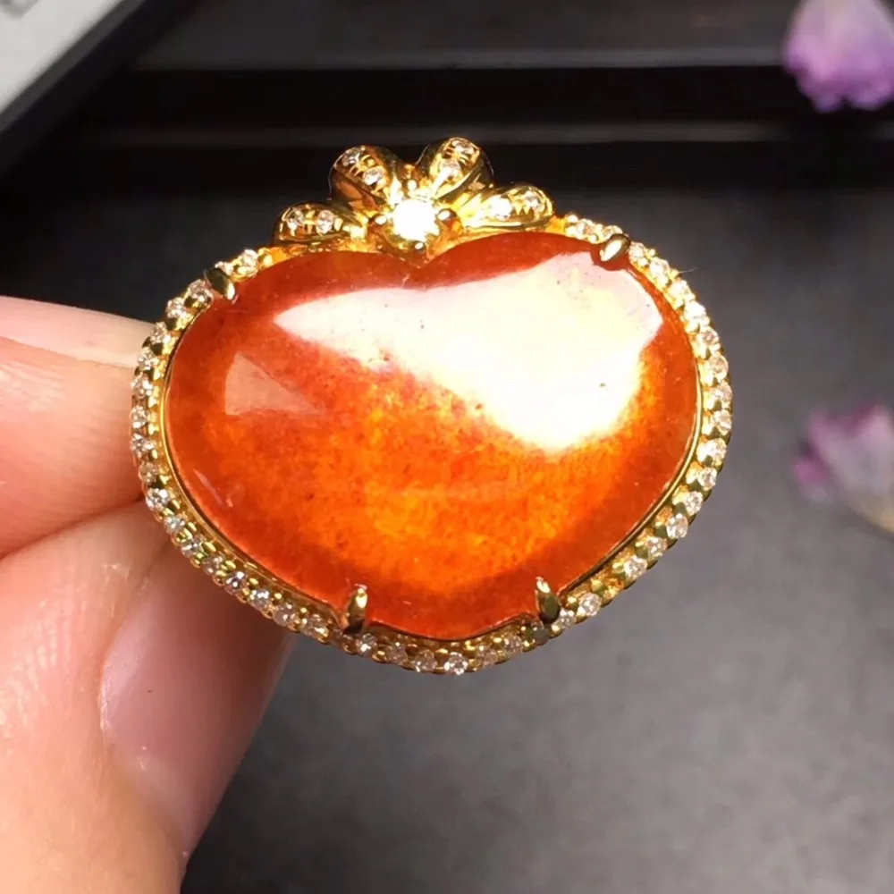 Fine Jewelry Collection Real 18 K Yellow Gold AU750 Lucky 100% Natural Red Jade Gemstone gourd Rings Burma Origin for Women Gift
Fine Jewelry Collection Real 18 K Yellow Gold AU750 Lucky 100% Natural Red Jade Gemstone gourd Rings Burma Origin for Women Gift