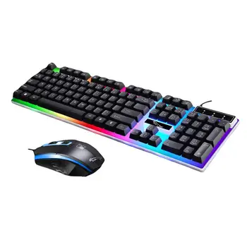2Pcs Ergonomic LED Backlight Wired Gaming Wrist Rest Keyboard Gaming Mouse Set
2Pcs Ergonomic LED Backlight Wired Gaming Wrist Rest Keyboard Gaming Mouse Set