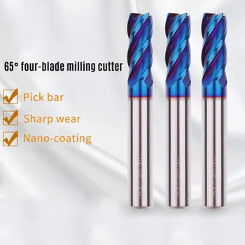 1PC HRC65 4 Flute Tungsten Steel End Mill Milling Cutter 4MM Shank Corner Rounding End Mill CNC Milling Cutter Hand Milling Tool
1PC HRC65 4 Flute Tungsten Steel End Mill Milling Cutter 4MM Shank Corner Rounding End Mill CNC Milling Cutter Hand Milling Tool