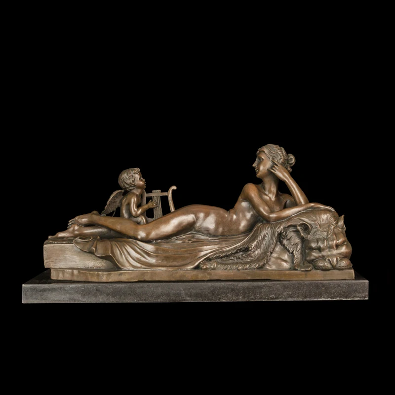 ATLIE Large Western Artwork Bronze Sculpture Nude Women and Little Angel Figurine and Statue for Living Room Decoration
ATLIE Large Western Artwork Bronze Sculpture Nude Women and Little Angel Figurine and Statue for Living Room Decoration