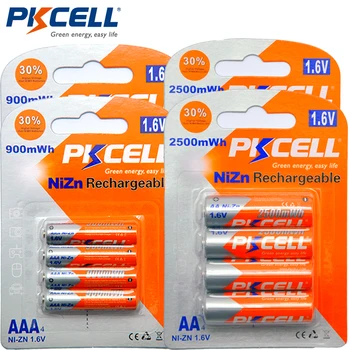 PKCELL 8Pcs 1.6V 2500mWh AA Rechargeable Batteries+8Pcs 900mwh AAA Rechargeable Battery
PKCELL 8Pcs 1.6V 2500mWh AA Rechargeable Batteries+8Pcs 900mwh AAA Rechargeable Battery