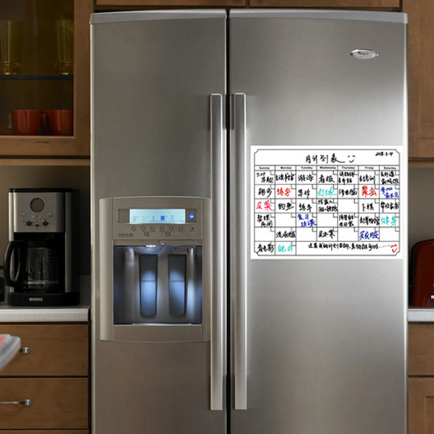Reusable Magnetic Dry Erase Calendar Weekly Monthly Planner Whiteboard Board for Refrigerator Home Kichen Office Fridge 40x30cm
Reusable Magnetic Dry Erase Calendar Weekly Monthly Planner Whiteboard Board for Refrigerator Home Kichen Office Fridge 40x30cm