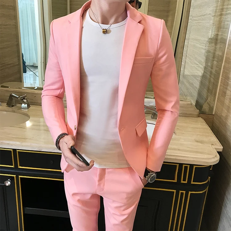 New 2018 polyester single buckle solid color business fashion men's suit men's solid color casual business casual suit
New 2018 polyester single buckle solid color business fashion men's suit men's solid color casual business casual suit