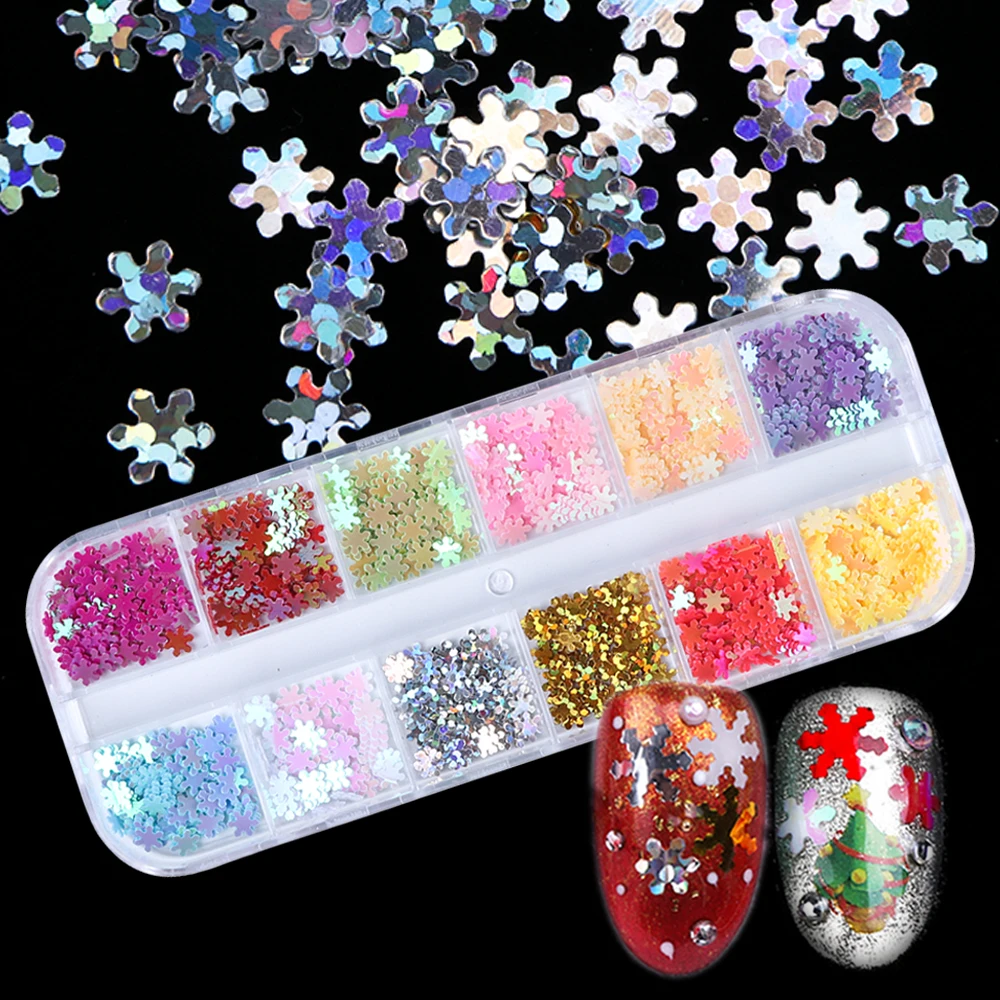 Mixed 12 Colors Nail Art Decoration Nail Sequins Glitter Snowflakes Christmas 3D Stickers Charming Manicure Access Set TRXHH06
Mixed 12 Colors Nail Art Decoration Nail Sequins Glitter Snowflakes Christmas 3D Stickers Charming Manicure Access Set TRXHH06