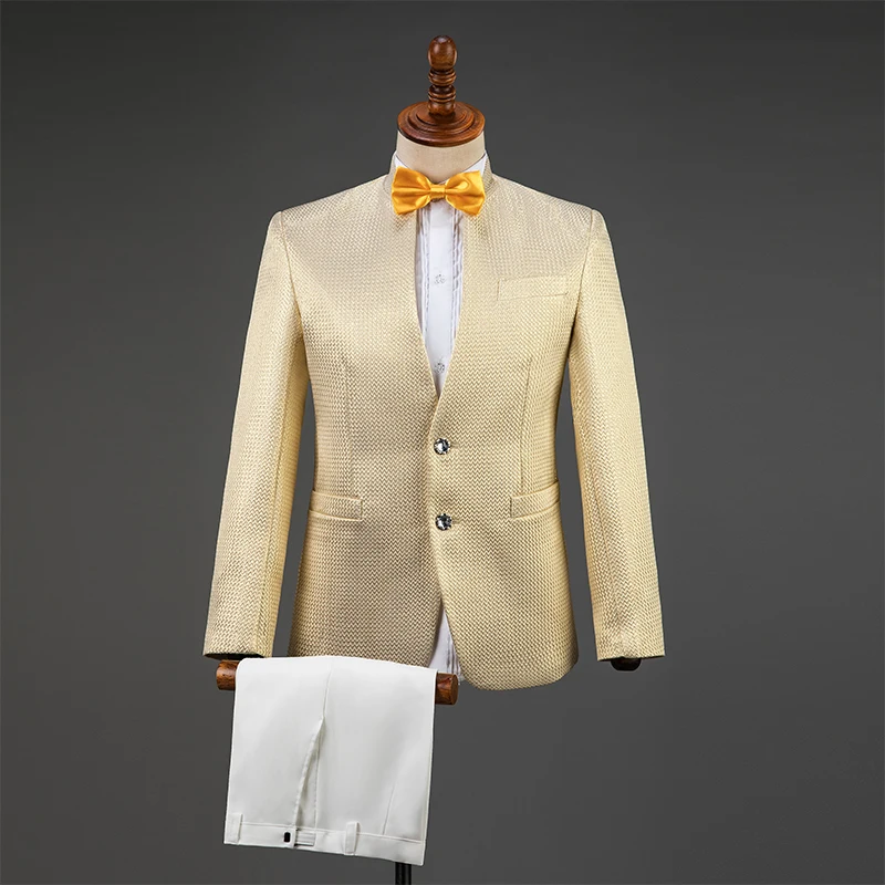 Men Jacket Suit Glossy Slim Long Sleeve Clothes Adults Formal Luxury Coat Man Wedding Birthday Clothing Singer Stage Wear DT741
Men Jacket Suit Glossy Slim Long Sleeve Clothes Adults Formal Luxury Coat Man Wedding Birthday Clothing Singer Stage Wear DT741