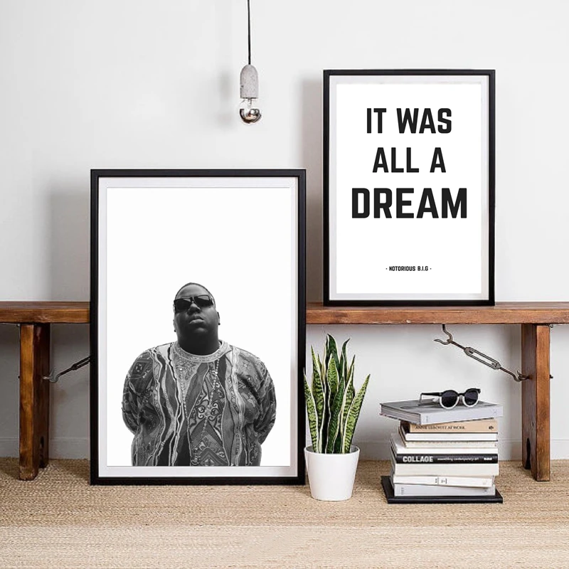 The Notorious BIG Canvas Art Print and Poster , It Was All A Dream Biggie Smalls Quote Rap Poster Prints Wall Art Decor
The Notorious BIG Canvas Art Print and Poster , It Was All A Dream Biggie Smalls Quote Rap Poster Prints Wall Art Decor