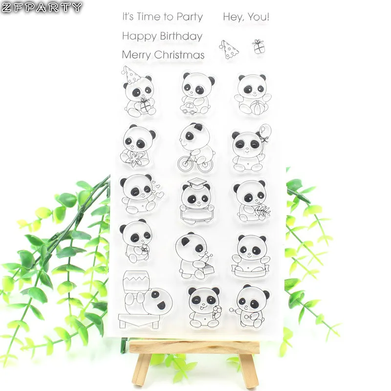 ZFPARTY Cute Pandas Transparent Clear Silicone Stamp for DIY scrapbooking/photo album/Card Making Decorative stamp
ZFPARTY Cute Pandas Transparent Clear Silicone Stamp for DIY scrapbooking/photo album/Card Making Decorative stamp