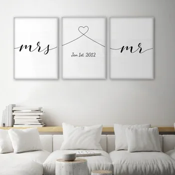 Mrs And Mr Love Quotes Art Poster Nordic Wall Art Canvas Print Painting Couple Anniversary Gift Picture For Living Room Decor
Mrs And Mr Love Quotes Art Poster Nordic Wall Art Canvas Print Painting Couple Anniversary Gift Picture For Living Room Decor