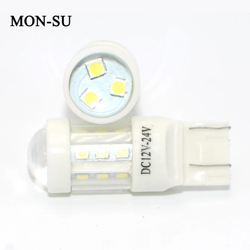 MON-SU 2Pcs Car LED Bulbs Turn Signal Light T20 7443 7440 White Ceramic Shell 3030 18SMD Car Back Up Reverse Tail Brake Light
MON-SU 2Pcs Car LED Bulbs Turn Signal Light T20 7443 7440 White Ceramic Shell 3030 18SMD Car Back Up Reverse Tail Brake Light