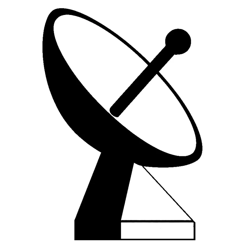 11.5cm*16.6cm Ground Station Satellite Dish Fashion Vinyl Stickers Black/Silver S3-5504
11.5cm*16.6cm Ground Station Satellite Dish Fashion Vinyl Stickers Black/Silver S3-5504