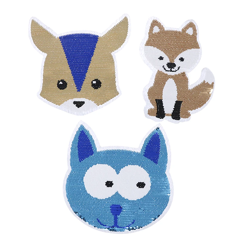 Cartoon fox Reversible Change color Sequins Sew On Patches for clothes DIY Patch Applique Bag Clothing Coat Jeans Craft
Cartoon fox Reversible Change color Sequins Sew On Patches for clothes DIY Patch Applique Bag Clothing Coat Jeans Craft