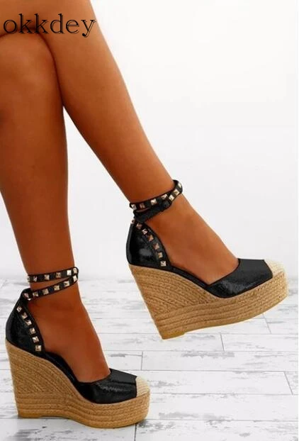 zapatos de mujer Fashion new sexy hot sale shoes woman wedge round head high heel buckle with color matching female sandals a205
zapatos de mujer Fashion new sexy hot sale shoes woman wedge round head high heel buckle with color matching female sandals a205