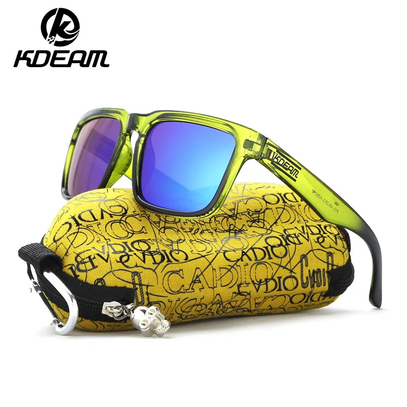 KDEAM 2019 New Arrivals Sunglasses Men Sports Polarized Sun Glasses Cool Green Square Frame UV400 Driving With Original Case
KDEAM 2019 New Arrivals Sunglasses Men Sports Polarized Sun Glasses Cool Green Square Frame UV400 Driving With Original Case