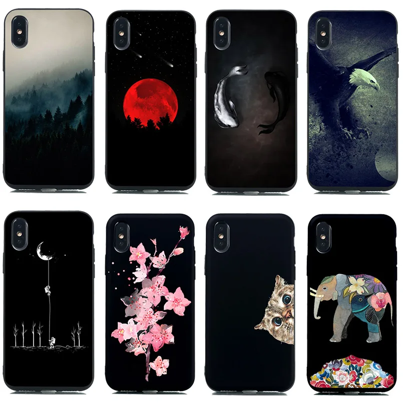 YiKELO Soft Silicone Phone Cases For iPhone 5 5s SE 7 8 Plus Forest Moon Fish Eagle Cat Man Back Cover For iPhone 7 6 6S Plus X
YiKELO Soft Silicone Phone Cases For iPhone 5 5s SE 7 8 Plus Forest Moon Fish Eagle Cat Man Back Cover For iPhone 7 6 6S Plus X