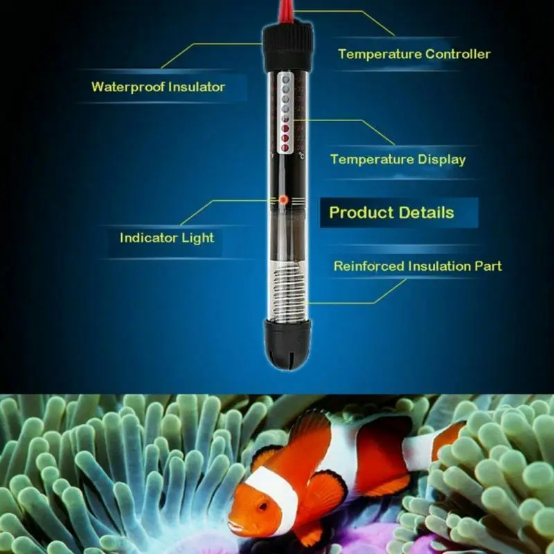 5 Sizes Aquarium Heater Fish Tank Water Aquarium Accessories ll Automatic Constant Temperature Heating Rod Power Saving Heater
5 Sizes Aquarium Heater Fish Tank Water Aquarium Accessories ll Automatic Constant Temperature Heating Rod Power Saving Heater