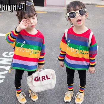 Kids Clothes Spring Fall Korean Fashion Stripes Long Sleeve Swetshirt&leggings Pants Baby Girls Clothing Set Children Outfits
Kids Clothes Spring Fall Korean Fashion Stripes Long Sleeve Swetshirt&leggings Pants Baby Girls Clothing Set Children Outfits