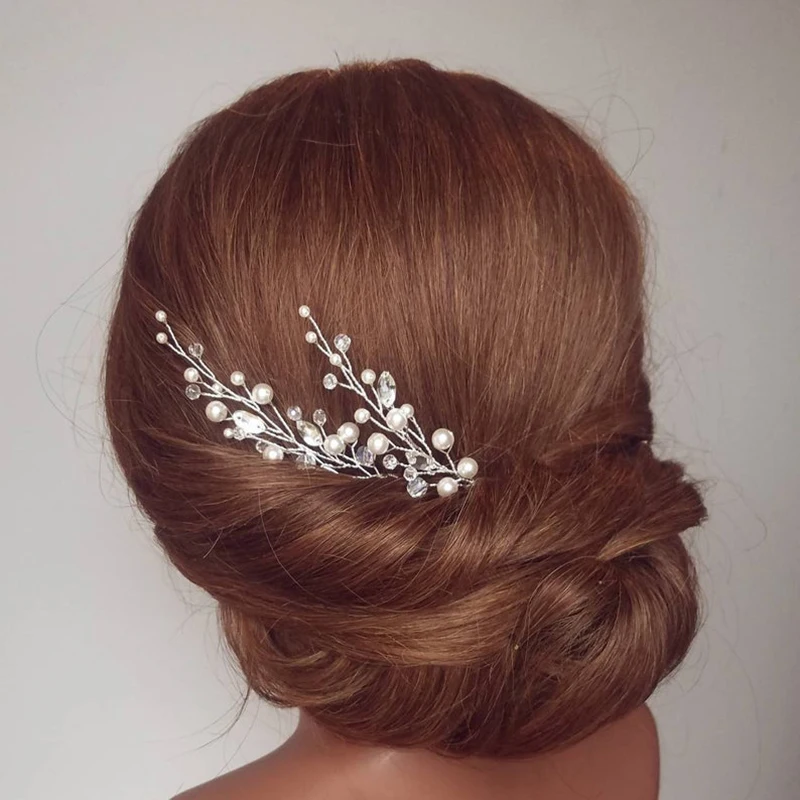 Bride Wedding Hairpin Headdress Fashion Handmade Princess Rhinestone Hair Accessories Bridesmaid Imitation Pearl Head Jewelry
Bride Wedding Hairpin Headdress Fashion Handmade Princess Rhinestone Hair Accessories Bridesmaid Imitation Pearl Head Jewelry
