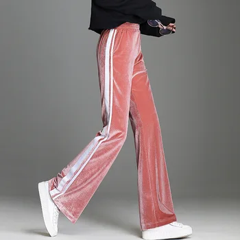 Nonis 2018 Autumn Casual Women Micro Flare Loose Velvet Pants Female Chic Long Fashion Trousers Ladies Stretch Pants Plus Size
Nonis 2018 Autumn Casual Women Micro Flare Loose Velvet Pants Female Chic Long Fashion Trousers Ladies Stretch Pants Plus Size