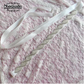 Kyunovia Polyester Ribbon Beading Pearl Belt for Wedding Dress Bridal Sash and Belts Rhinestone and Pearl Thin Wedding Belt D25
Kyunovia Polyester Ribbon Beading Pearl Belt for Wedding Dress Bridal Sash and Belts Rhinestone and Pearl Thin Wedding Belt D25